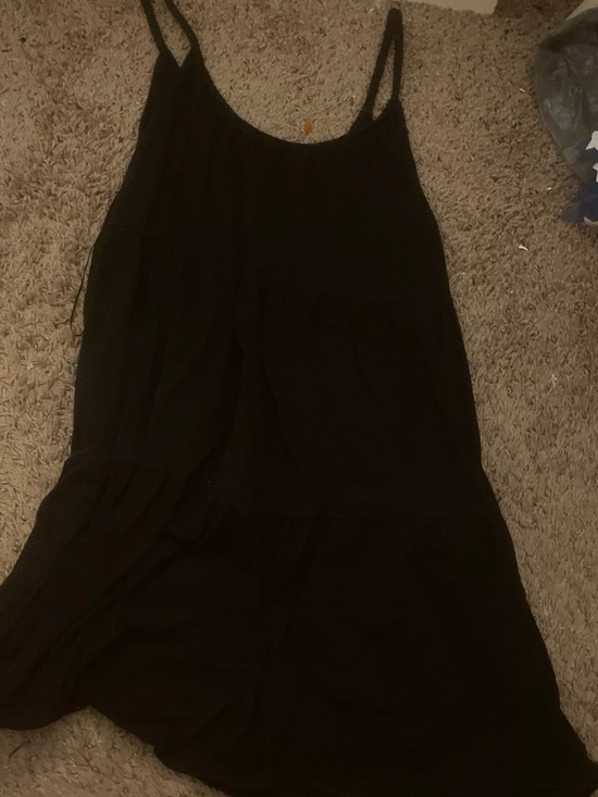 Old Navy Dresses & Skirts - Old Navy Black Mini Tiered Spaghetti Strap Dress